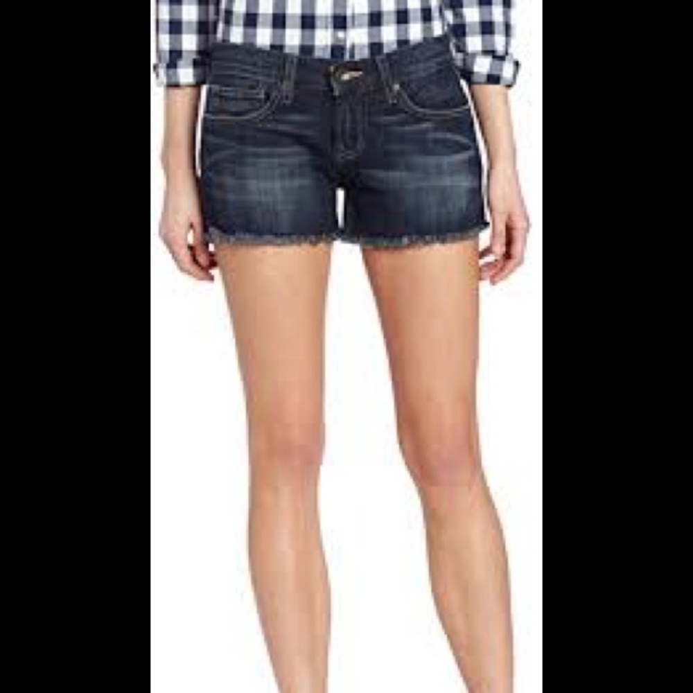 LUCKY BRAND Riley short with raw hem dark blue